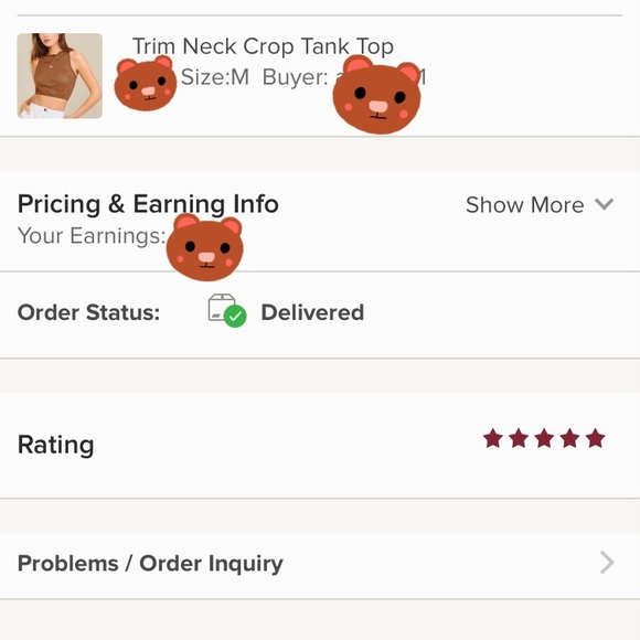 ✨LAST ONE✨Trim Neck Crop Tank Top - Picture 5 of 5